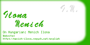 ilona menich business card